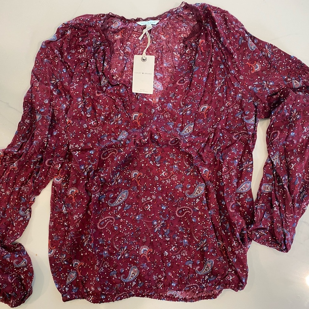 Lucky Brand | Floral Blouse Top